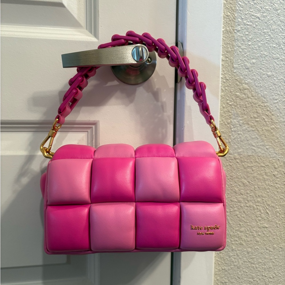 Kate Spade East-West Boxxy Snapdragon Multi Pink Barbiecore Crossbody handbag